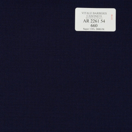 AR 2261 54 CANONICO - 100% Wool - Xanh Dương Trơn